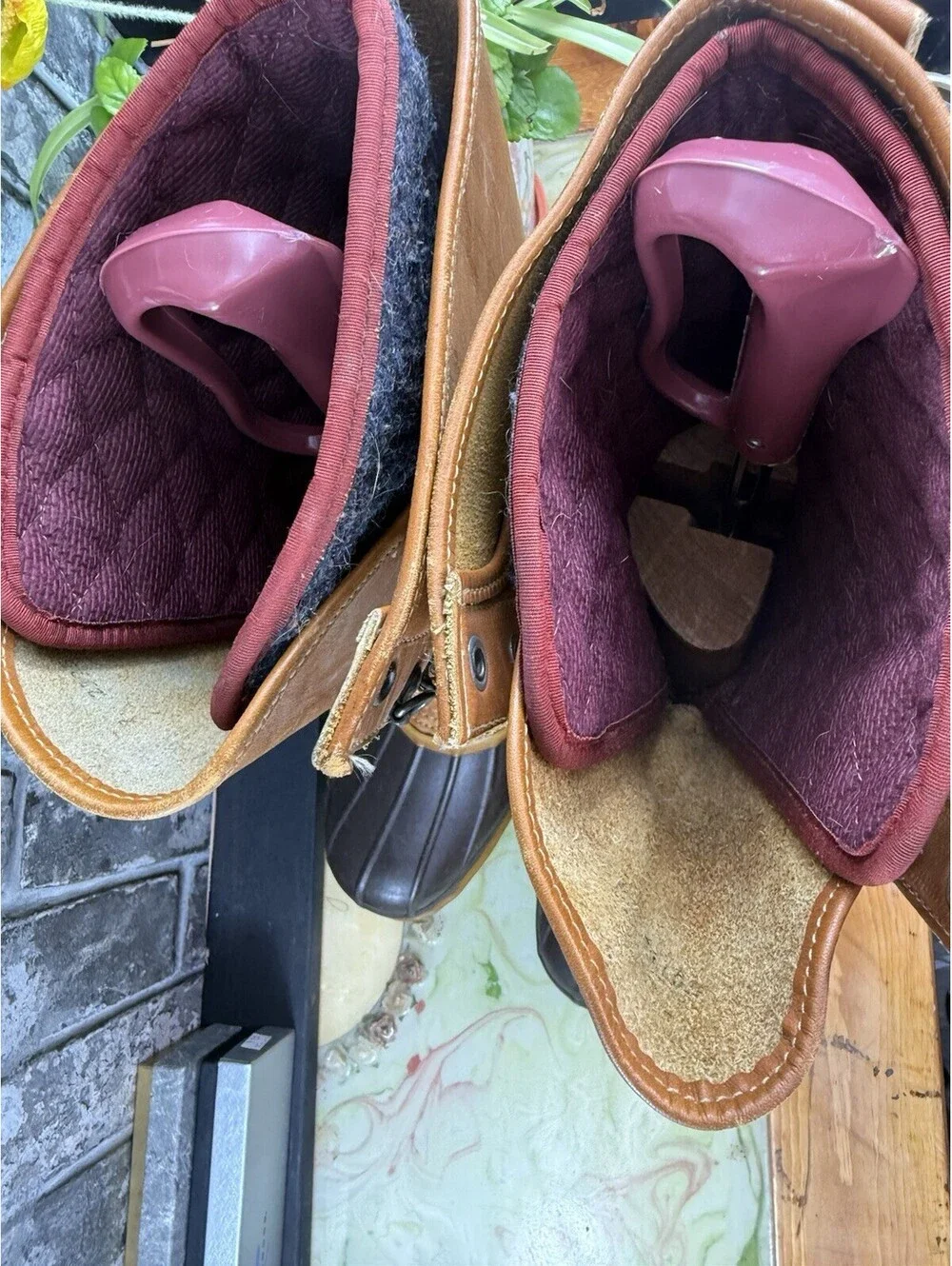 Vintage LaCrosse Made in USA Leather Hunting / Duck Boots men 9